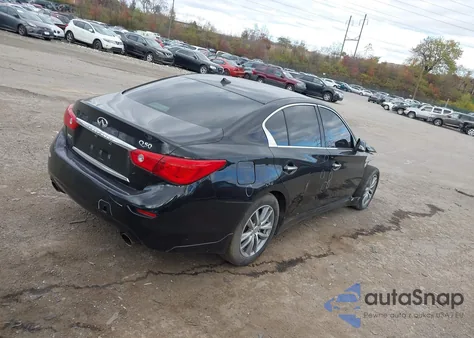 2015 Infiniti Q50 Premium from USA, damaged, VIN JN1BV7AR7FM393662